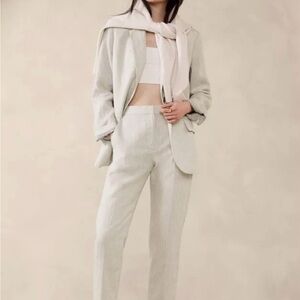 Banana Republic Cream Trousers and Jumpsuits Collection